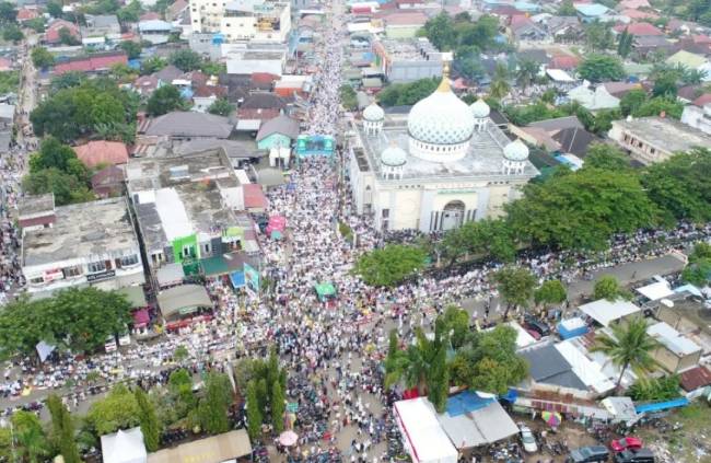 momen sebelumnya di Sekumpul Kabupaten Banjar. (SuarIndonesia/Dok)