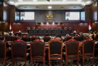 Foto Ilustrasi. Suasana sidang di Mahkamah Konstitusi (MK). (ANTARA FOTO/Rivan Awal Lingga)