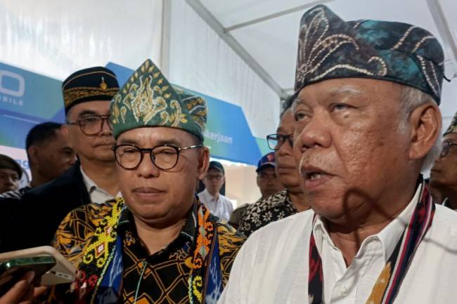 Kepala OIKN Basuki Hadimuljono (kanan). (ANTARA/Nyaman BP)