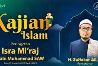 TAUSIAH- Bank Kalsel menggelar peringatan Isra Mi’raj dengan menghadirkan penceramah, H Zulfakar Ali Lc, Rabu pekan lalu.