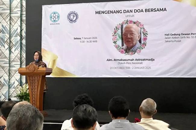 Ketua Dewan Pers Ninik Rahayu saat berbicara dalam acara 
