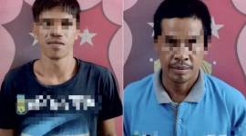 FOTO kedua pelaku pemerkosa terhadap anak di bawah umur, di Maporles Hulu Sungai Tengah, Kalimantan Selatan, beberapa waktu lalu. (ANTARA/HO-Polres HST)