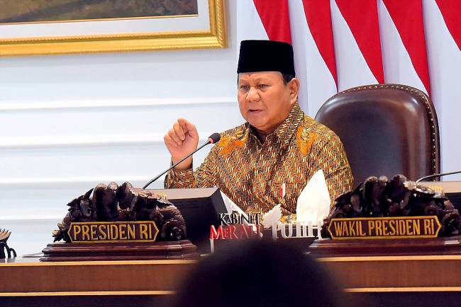 Presiden Prabowo Subianto  membentuk Satuan Tugas (Satgas) Percepatan Hilirisasi dan Ketahanan Energi Nasional melalui Keputusan Presiden Nomor 1 Tahun 2025. (Humas Setkab/Rahmat)