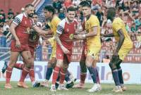 Suasana duel Barito Putera vs Persik pada laga pekan ke-21 Liga 1 2024-2025 di Stadion Brawijaya, Kediri, Jawa Timur, Jumat (31/1/2025). (ig@psbaritoputeraofficial)