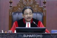 Ketua MK Suhartoyo saat membacakan amar putusan Perkara Nomor 62/PUU-XXII/2024, Kamis (2/1/2025). (Foto Humas MK RI/Bayu)