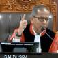 Wakil Ketua Mahkamah Konstitusi Saldi Isra saat sidang lanjutan sengketa Pilkada 2024 perkara Nomor 223/PHPU.WAKO-XXIII/2025 di 

Mahkamah Konstitusi, Jakarta, Jumat (17/1/2025). (Dok ANTARA/Fath PM)