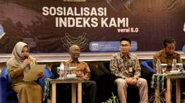 Para narasumber mengisi acara sosialisasi Indeks Keamanan Informasi (KAMI) Versi 5.0 yang digelar Dinas Komunikasi dan Informatika Provinsi Kalimantan Selatan di Banjarmasin, beberapa waktu lalu. (ANTARA/HO-Pemprov Kalsel)