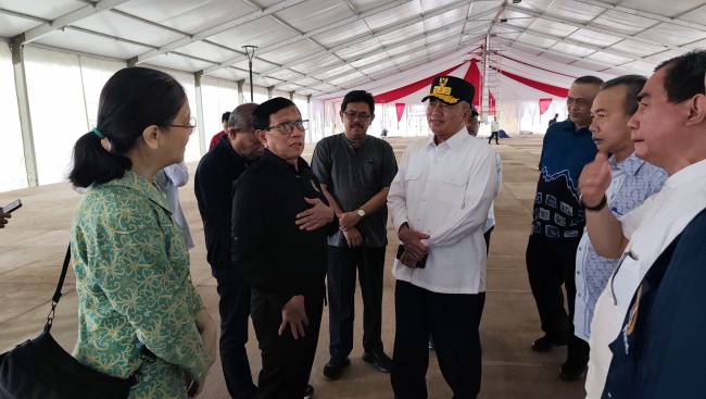 Peninjauan Kesiapan Acara puncak Hari Pers Nasional (HPN) tahun 2025 di depan Kantor Gubernur di Kalsel di Banjarbaru, , Sabtu (1/2/2025).(SuarIndonesia/Ist)