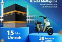 KREDIT MULTIGUNA BANK KALSEL -Kredit Multiguna di Bank Kalsel raih hadiah 15 Paket Umroh atau 30 Unit Sepeda Listrik