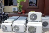 Barang bukti AC merupakan hasil curian yang diamankan Polresta Samarinda, Rabu (5/2/2025). (ANTARA/HO-Polresta Samarinda)
