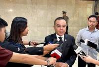 Wakil Ketua DPR Sufmi Dasco di Kompleks Parlemen, Senayan, Jakarta, Selasa (4/2/2025). (ANTARA/Melalusa SK)