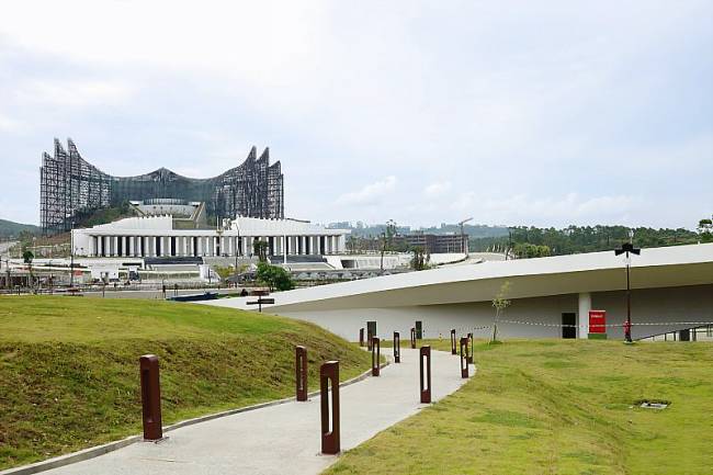 Pusat Kota Nusantara berlokasi di Kecamatan Sepaku, Kabupeten Penajam Paser Utara, Provinsi Kalimantan Timur. (Foto: ANTARA/HO-dokumen Humas OIKN)