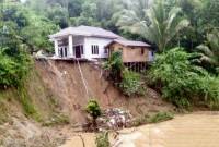 Tanah longsor akibat musim hujan di permukiman warga di Loksado, Hulu Sungai Selatan, Kalimantan Selatan, beberapa waktu lalu. (Dok ANTARA/HO-BPBD HSS)