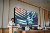 Wakil Bupati Balangan, Akhmad Fauzi saat membuka acara Forum Konsultasi Publik penyusunan rancangan awal RPJMD Balangan 2025-2029.