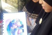 Ahla Karima didampingi sang ibu, Wardah, (SuarIndonesia/ZI)