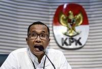 Plh Direktur Penyidikan KPK Budi Sokmo Wibowo memberikan keterangan pers terkait penetapan tersangka dugaan tindak pidana korupsi pemberian fasilitas kredit oleh Lembaga Pembiayaan Ekspor Indonesia (LPEI) di Gedung KPK Merah Putih, Jakarta, Senin (3/3/2025). (Foto: ANTARA/M Adimaja)