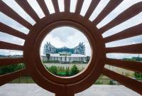 Suasana di KIPP Kota Nusantara, ibu kota Indonesia di Kecamatan Sepaku, Kabupaten Penajam Paser Utara, Provinsi Kalimantan Timur. (Foto: ANTARA/Aditya Nugroho)