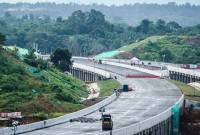 Progres pembangunan jalan tol Kota Nusantara. (Foto: ANTARA/Aditya Nugroho)