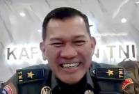 Tangkapan layar - Kapuspen TNI Brigjen TNI Kristomei Sianturi dalam webinar yang disaksikan dari Jakarta, Selasa (25/3/2025). (Foto: ANTARA/Rio Feisal)