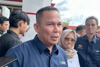 Direktur Jenderal Perlindungan Konsumen dan Tertib Niaga (Dirjen PKTN) Kementerian Perdagangan Moga Simatupang ditemui usai ekspose SPBU yang melanggar aturan di Kabupaten Bogor, Jawa Barat, Rabu (19/3/2025). (Foto: ANTARA/Maria C Galuh)