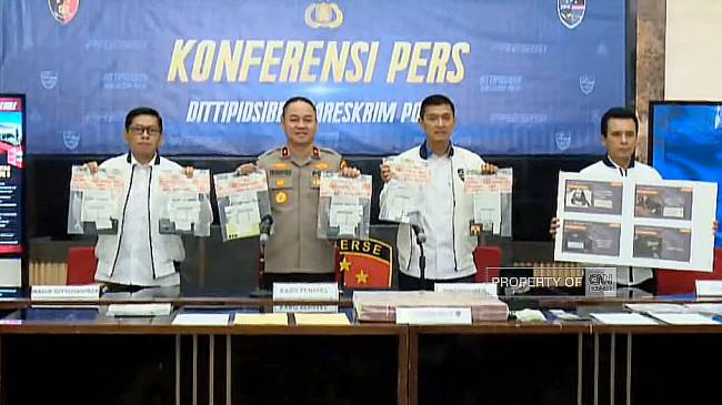 Bareskrim Polri bongkar penipuan investasi Kripto dan kerugian mencapai Rp105 Miliar. (Screenshot: @Youtube CNNIndonesia)