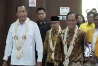 Menteri Lingkungan Hidup Hanif Faisol Nurofiq (kanan) bersama Wakil Menteri Pendidikan Tinggi, Sains dan Teknologi Prof Fauzan dan Wakil Menteri Pendidikan Dasar dan Menengah Prof Atip Latipulhayat