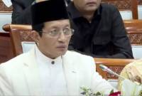Tangkapan layar - Menteri Agama Nasaruddin Umar dalam rapat bersama Komixi VIII DPR RI di Jakarta, Rabu (12/3/2025). (Foto: ANTARA/HO - Youtube DPR RI)