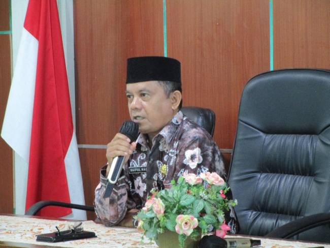 Prosesi wisuda sekolah lansia di Kabupaten Balangan. Foto MC Balangan