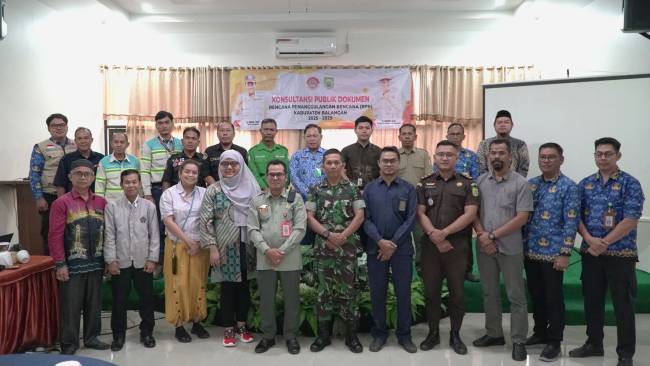BPBD Balangan menggelar kegiatan Konsultansi Publik Penyusunan Dokumen Rencana Penanggulangan Bencana (RPB) Kabupaten Balangan Tahun 2025 — 2029.