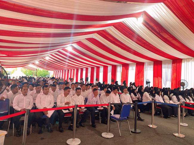 Para peserta tes PPPK Kabupaten Balangan 2024.