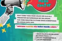 Brosur ajang Presenter Batarbangan MC Balangan yang digelar oleh Diskomimfosan Balangan.