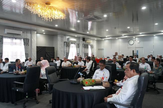 Rakor persiapan pelaksanaan seremonial Hari Jadi ke-22 Kabupaten Balangan.