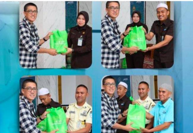 BANK KALSEL Bantu Paket Sembako Kepada 755 Orang Tenaga Alih Daya