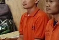 Dua pembunuh, M Ridho Saputra alias Edo (24) dan M Rizky Alhusaini alias Iki (26), ditangkap secara terpisah serta waktu berbeda. (SuarIndonesia/DO)
