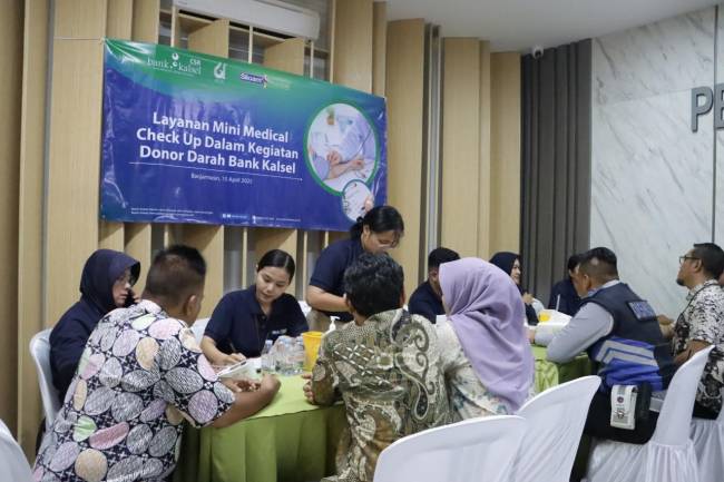 SERANGKAIAN HUT Bank Kalsel 61 Tahun, Gelar Kegiatan Sosial Donor Darah
