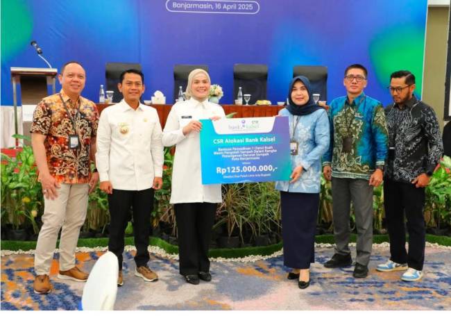 BANK KALSEL Bantu Alat Pencacah Sampah ke Pemko Banjarmasin