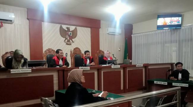 Sidang di Pengadilan  Negeri Banjarmasin , Selasa (22/4/2025 ) (SuarIndonesia/ZI)