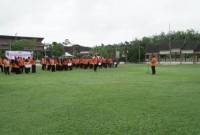 Rapat Umum dan Konsolidasi serta Kesiapsiagaan untuk personel di Lapangan Dispora. -Foto: Mc.Balangan
