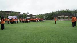 Rapat Umum dan Konsolidasi serta Kesiapsiagaan untuk personel di Lapangan Dispora. -Foto: Mc.Balangan