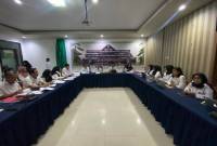 Pemkab Balangan dan Kanwil Kemenkum Kalsel gelar rapat harmonisasi dua Raperda yakni tentang Kabupaten Layak Anak dan Pembangunan Perkebunan Berkelanjutan.