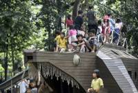 Foto Ilustrasi sejumlah anak bermain di area bermain saat berkunjung ke Tebet Eco Park, Jakarta, Kamis (3/4/2025). (Foto: ANTARA/Hafidz) 