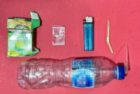 Sejumlah barang bukti yang disita dari dua pelaku diduga bawa sabu. (Foto: ANTARA/HO-Polres Tabalong)