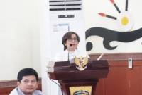 Gloriana B Aden, Kepala Dinas Pemadan Kebakaran dan Penyelamatan Kota Palangka Raya. (Foto: ANTARA/Rendhik Andika)