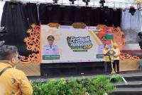 Pembukaan Festival Palangka Raya 2025 di halaman Kantor Wali Kota Palangka Raya, Kamis (24/4/2025). (Foto: ANTARA/Rendhik Andika)
