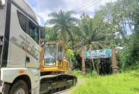 Tampak depan Kawasan Hutan Dengan Tujuan Khusus (KHDTK) Diklathut Fakultas Kehutanan Unmul. (Foto: ANTARA/Ahmad Rifandi)