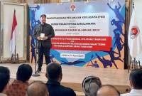 Menteri Pemuda dan Olahraga Dito Ariotedjo memberikan sambutan saat 