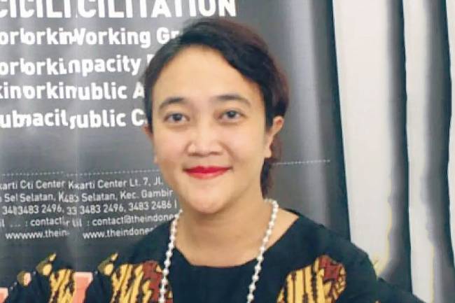 Adinda Tenriangke Muchtar, Direktur Eksekutif TII. (Foto: Ganet)