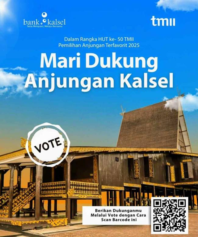 BANK KALSEL Dukung Anjungan Rayakan HUT Ke 50 TMII