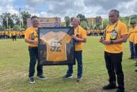 Kakorlantas) Polri Irjen Pol Agus  Suryonugroho (kiri) bersmaa Kapolda Kalsel, Irjen Pol Rosyanto Yudha Hermawan. (SuarIndonesia/ZI)