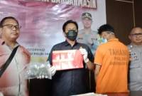  Gazali Rahman alias Abuk (23),, yang diamankan Polisi. (SuarIndonesia/DO)